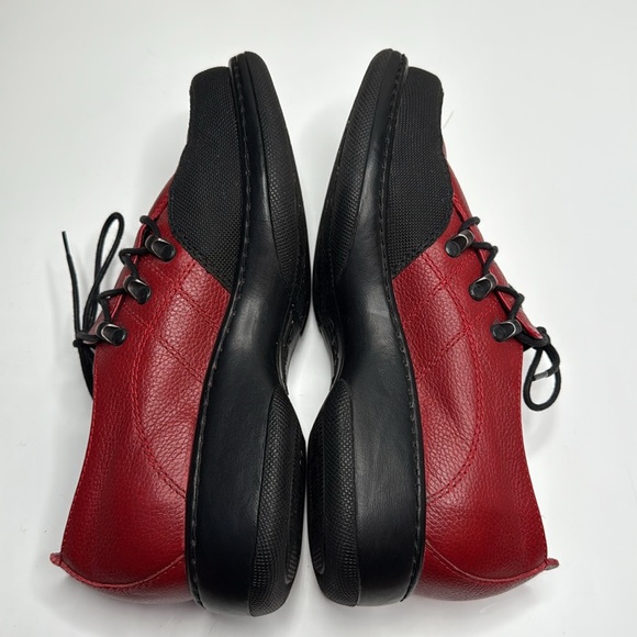 Dansko Women’s Red Pebbled Leather Lace Up Oxford Shoes Morocco S-311 Sz 38 EU - Picture 5 of 10